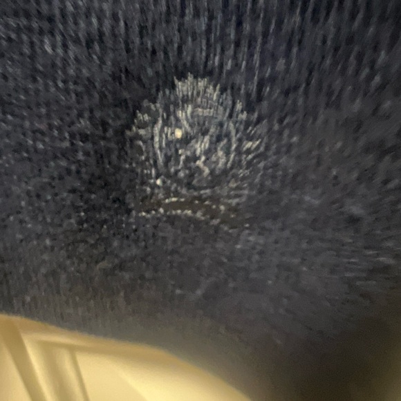 Tommy Hilfiger Mens Navy Blue  V-Neck 100% Merino Wool Jumper Vest Large - Picture 3 of 7